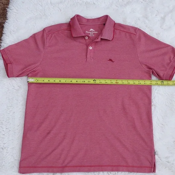Tommy Bahama Coral Polo Shirt, Size M - Picture 13 of 17